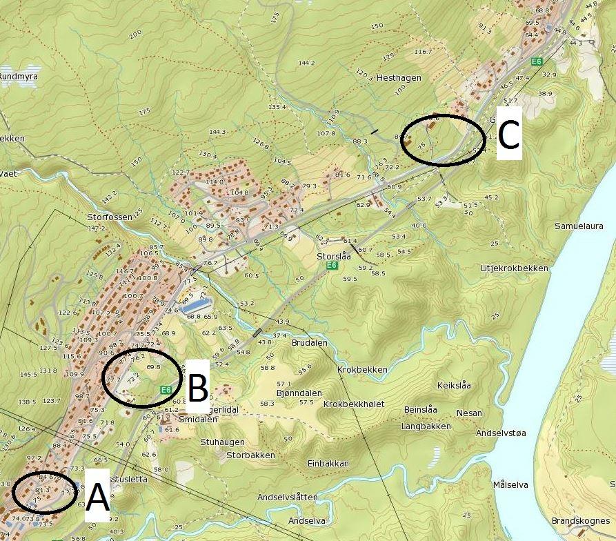 1 Innledning Etter henvendelse fra Målselv kommune har Norconsult utført en støytredning for å vurdere støyforhold langs E6 og den kommunale veien Fagerlidal i henhold til gjeldende retningslinje, T-