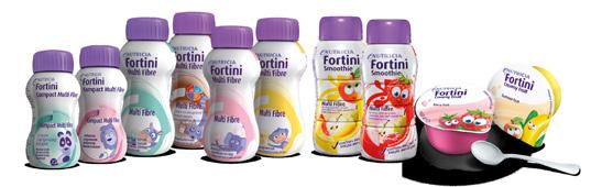FORTINI GIR MER ENERGI TIL MATEN FLERE OPPSKRIFTER PÅ WWW.NUTRICIA.NO/ OPPSKRIFTER Fortini* er et bredt utvalg av er for barn fra 1 år.