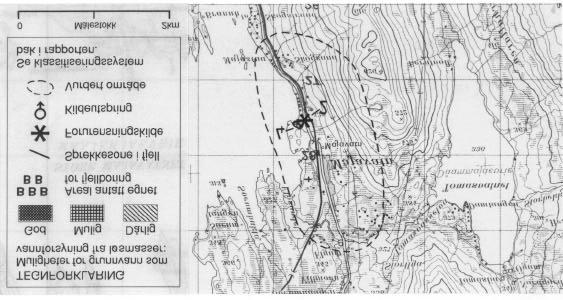 fig. 4). Noteby konkluderte derfor med at mulighetene for uttak av grunnvann fra løsmasser ved Store Majavatn er svært små innenfor det undersøkte området.