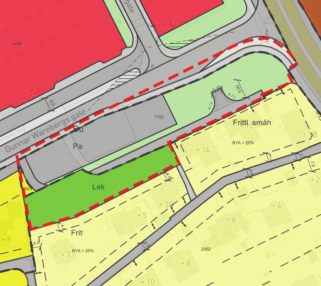 Beskrivelse av planområdet Eiendomsforhold: Tomtene eies av Stavanger kommune Tilstøtende arealbruk: Tilstøtende arealbruk er bolig mot syd og vest.