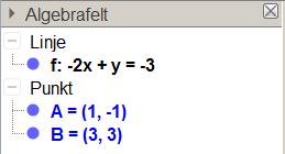 Vi får da y = x 3 som vi ser her: Vi leser av stigningstallet og konstantleddet som er 3. Finne stigningstallet (a) ved regning: Vi har to punkter (, 1 ) og ( 4, 5 ).