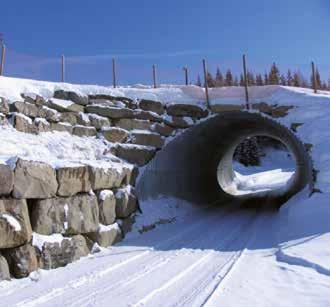 VMT-konsept Produkter for alpinanlegg MP 200 flerplaterør i stål til ski under-/overganger MP 200 flerplaterør fra Geosyntia fleksible konstruksjoner med stor bæreevne.