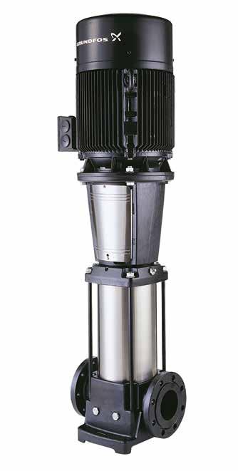 Grundfos leverer pumper til mellomstore og små snøsystemer for alpinbakker Primært leveres 2 typer pumper til dette formålet hvor den ene typen kalt SP er en flertrinns-dykkpumpe hvor alle primære