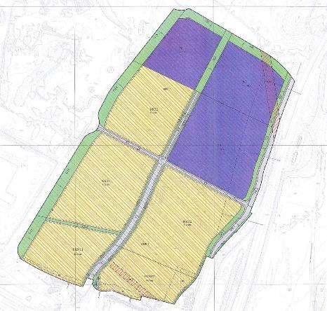 Gardermoen Næringspark, bransjesenter Detaljregulering Detaljreguleringsplan for felt k2+k6 i GNPII b+c vedtatt 2014 grenser til planområdet i sør.