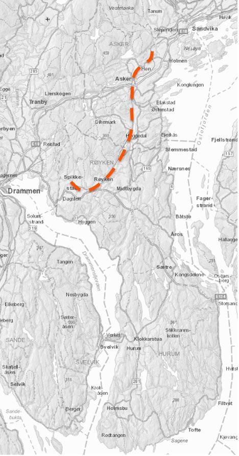 1. INNLEDNING Asplan Viak AS har blitt engasjert av Asker kommune for å gjennomførte en analyse av framtidig arealbrukstrategi for Nye Asker kommune.