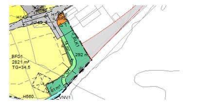 Ved deler av snuhammeren er byggegrensen 1,5 meter. Snuhammer Snuhammer er regulert med en radius på 7 meter og veibredde på 5 meter.