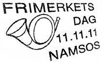 Stempel nr. S41 Type: Motiv Brukstid 11.11.2011 11.11.11 Registrert brukt 11.