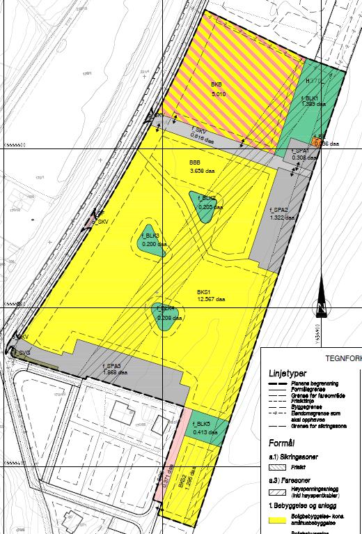 VURDERING: Endringer i planforslaget etter 1.gangsbehandling 12.06.18 Justering av felt BBB og f_blk2 I etterkant av 1.