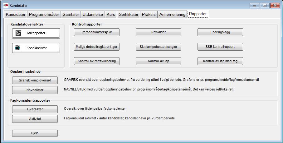 Knappene Sortering og Filtrering gir mulighet til å bearbeide innhold i forhåndsvist rapport.