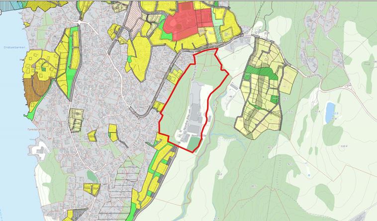 Gjeldende regulering. Tidligere planer. Deler av planområdet mot vest og nord inngår i planforslaget for del av «Nordre Elle», utarbeidet av Follo Prosjekt AS i 2006. Pågående planer.