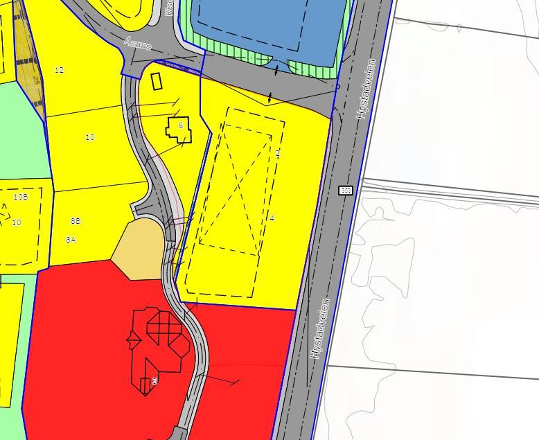 Planinitiativ Side 3 Planområdet overlapper delvis reguleringsplan for - Åsane 1 og 2, planid 20030004, vedtatt 22.09.2005 - Store Bergan kirkesenter, planid 19950003, vedtatt 21.03.1995 Planområdet grenser til reguleringsplan for - Åsane- Kiserødåsen, planid 19950007, vedtatt 24.