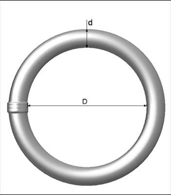 Brukerhåndbok for kjetting 2.3.8 Koblingsløkker og ringer B-Løkker og ringer varmforsinket Kjættingfabrikken, 13 mm 60 mm.