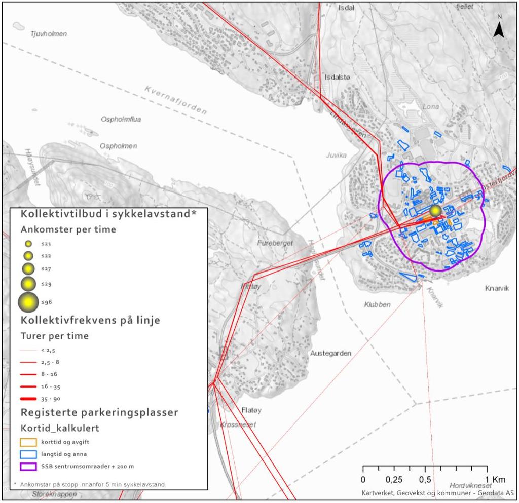 5.1. Utfordringer og anbefalinger Knarvik Parkeringsbestemmelser: Ny parkeringsnorm er under utarbeidelse, usikker på hvilke endringer som blir foreslått lagt ut til høring.