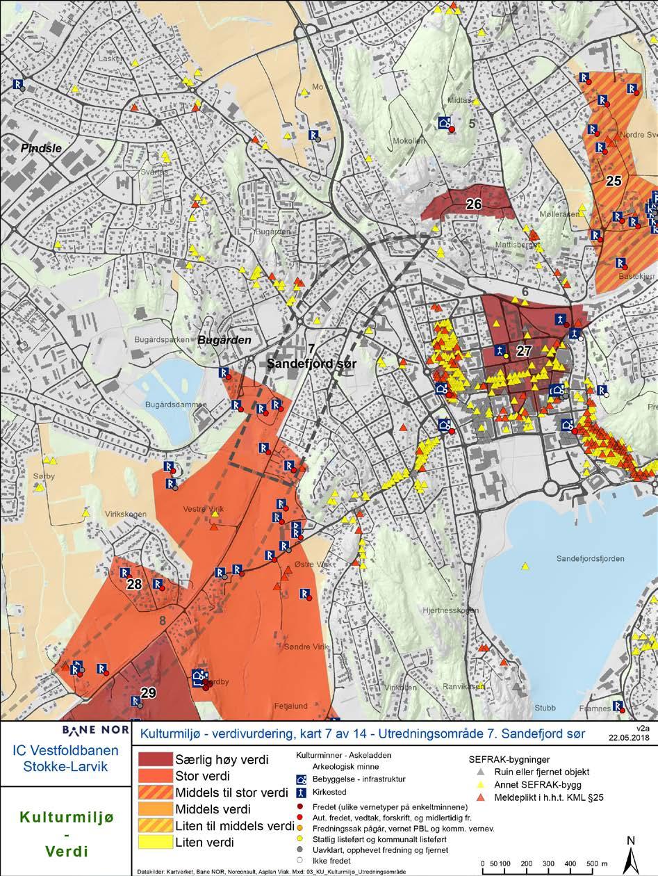 5.1.4 Utredningsområde 7 Sandefjord sør Figur 5-7