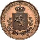 Bronseavslag av belønningsmedalje. 40 mm S.& H.206 01 250 384* Hønefoss by 50 år 1852-1902. Sølv med hempe. 27 mm S & H.