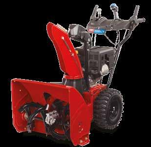 TORO POWER MAX 726 OE STEEL CHUTE En effektiv 2-trinns snøfreser med 66 cm ryddebredde og 13,7 meter kastelengde. Rydder inntil 864 kg snø per minutt.