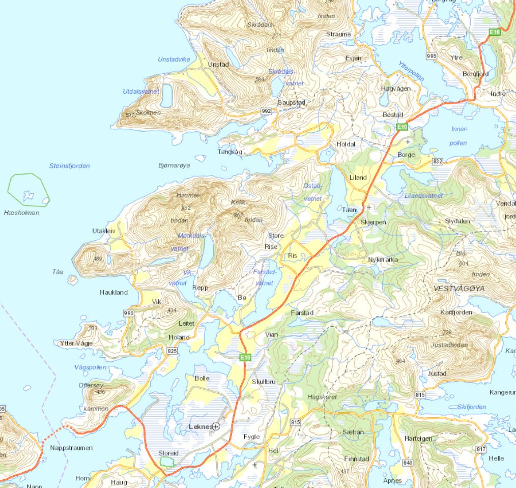 Oppdragsgiver: Oppdrag: Del: Dato: Skrevet av: Vestvågøy kommune 606551-01 Områdeplan for Unstad Trafikk 29.10.