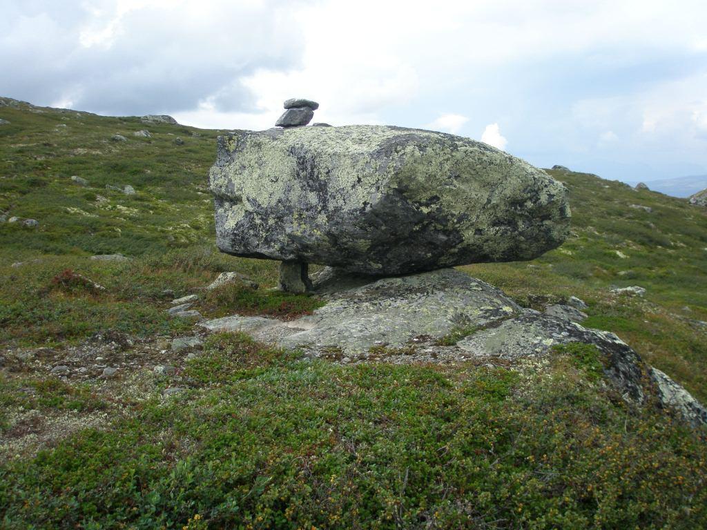 Det er bygget endel steinvarder