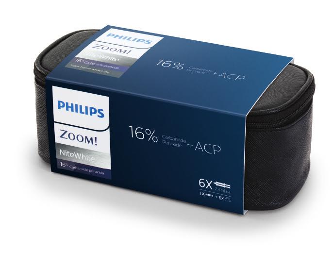(CP) DayWhite Philips ZOOM DayWhite Minikit med ACP, Kaliumnitrat, Natriumfluorid, mintsmak 3 sprøyter (2,6 g) for ca.