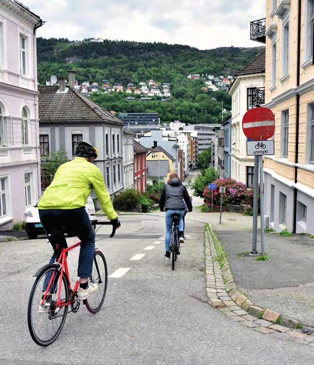 Sykkelvennlig utforming Å tilrettelegge infrastruktur som iviterer til bruk, er avgjørende for at en større del av befolkningen velger sykkelen oftere.