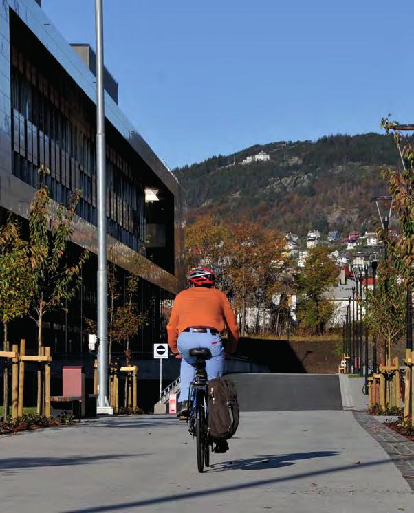 Sammenheng i sykkelnettet i bydelen innebærer mulighet til å sykle ikke bare inn til sentrum, men på kryss og tvers til lokale målpunkt.