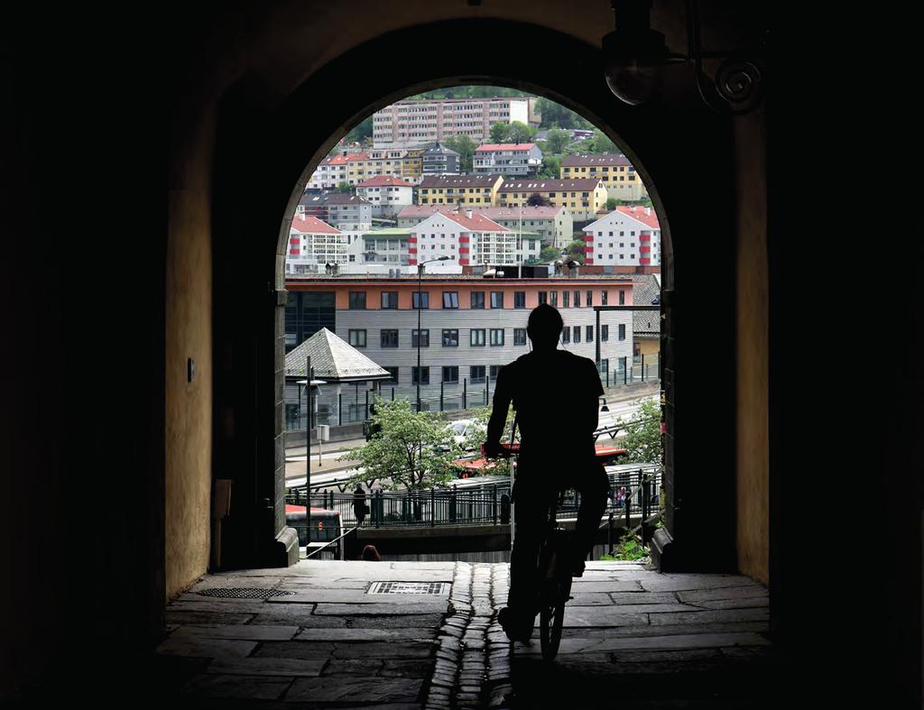 Foto: Christine Hvidsten KUNNSKAPSGRUNNLAG Bebyggelsesstruktur Bergen er en sammensatt by. Sentrale deler ble bygget ut i flere perioder rundt et tydelig middelaldersentrum.