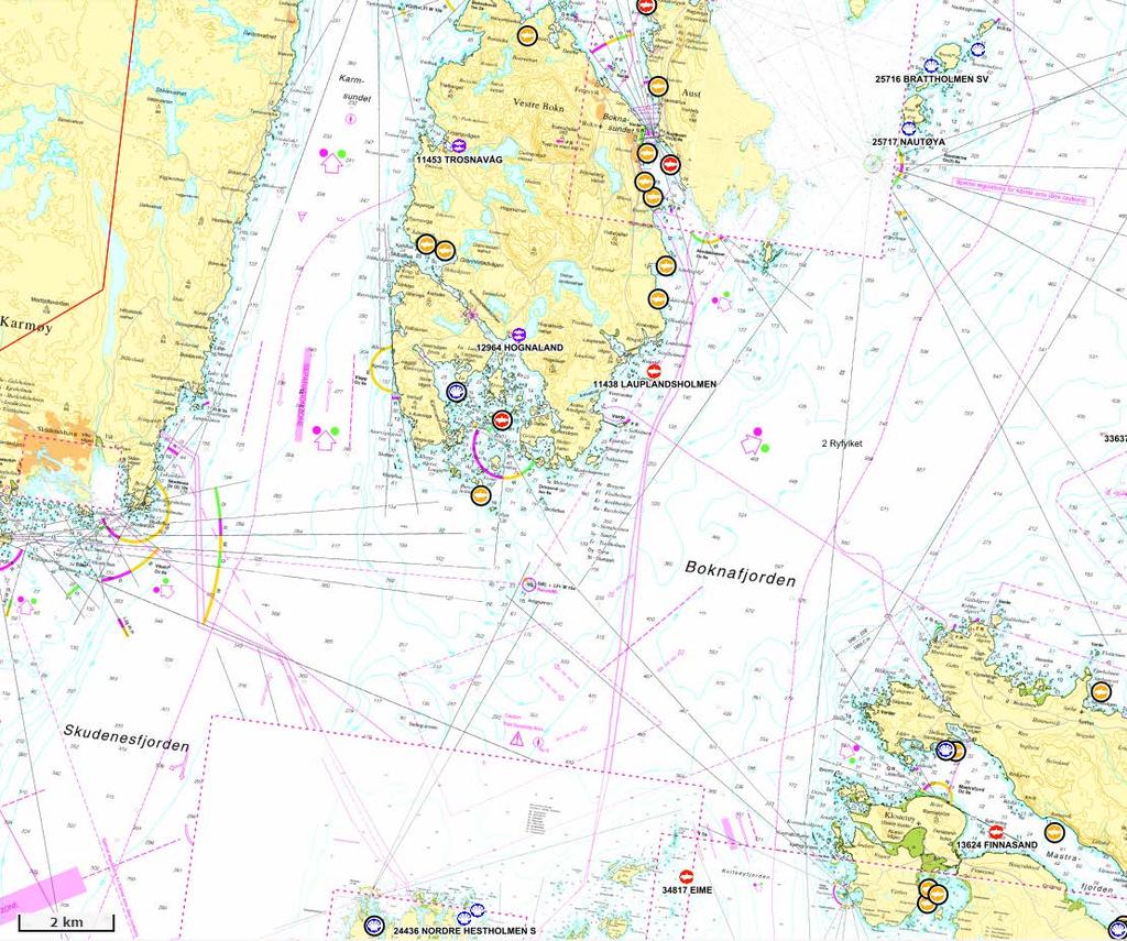 Hognaland Figur 1. Oversiktskart over fjordsystemet rundt lokaliteten Hognaland.