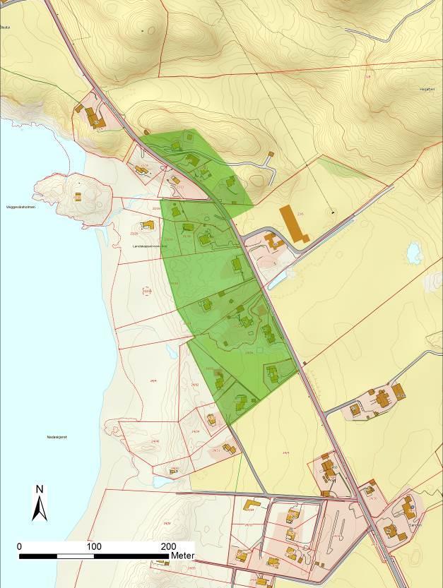 område på Hellestø, der det er planer om fortetting/utvidelse av eksisterende hytteområde. Området ligger ved nordlig del av Hellestøstranden (figur 1).