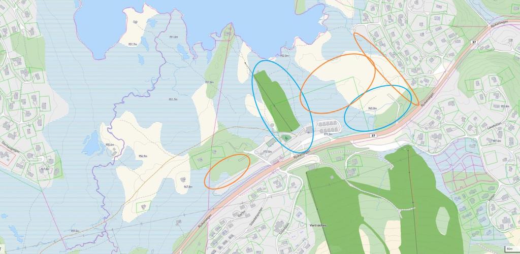 Innspill 3 - Vierli/Aktivitetsområdet Punkt 1 a) Innspillet tar for seg ei presisering og endring av området i og rundt Vierli Kafeteria.