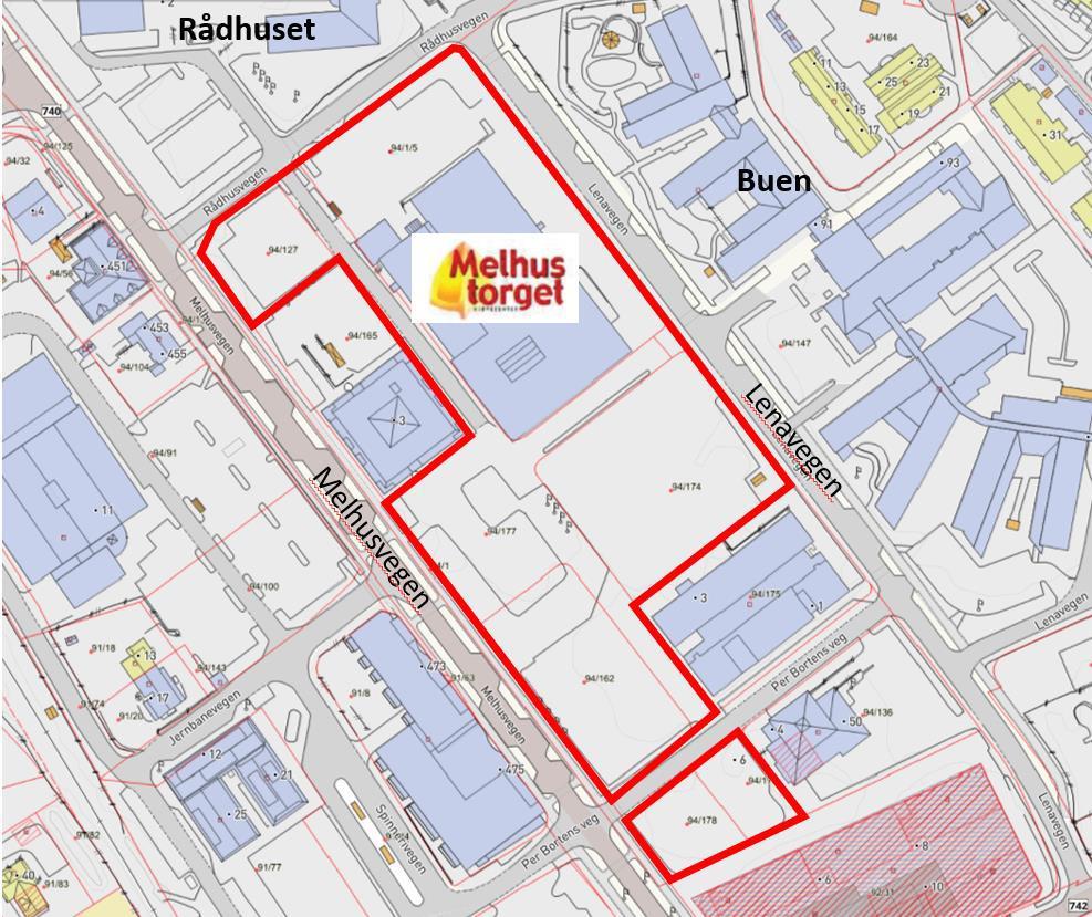 Melhustorget - status Byggetrinn 1: høst 2020 /