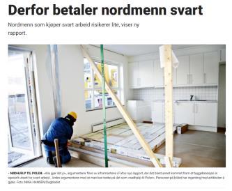 arbeidslivskriminalitet Fafo rapport om Rotmarked et 2014 BNL deltar i Samord ningsorganet 2014