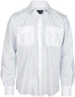 BASIC UNIFORM SHIRT L/S Klassisk uniformskjorte med skulderklaffer og brystlommer.