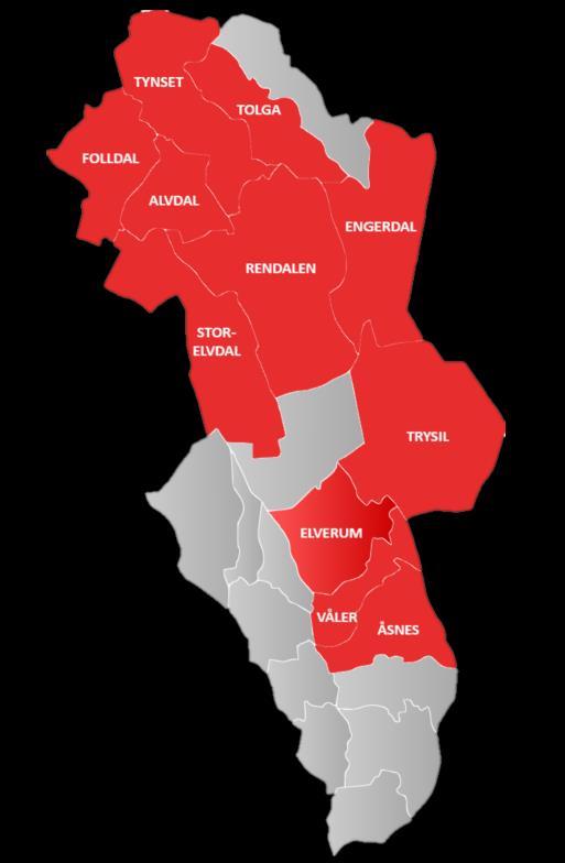 t ansvarsområde: Region Sør: dekker fra Våler til Stor-Elvdal kommune (Atna) eller hvor innsatstiden tilsier.