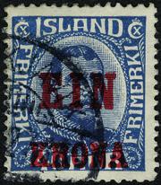 Island Best.nr.: D1218 Provisorier 1921-22.