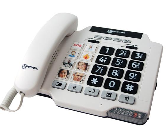 233346 PhotoPhone 100 - Telefon med enkel betjening - Store knapper - Teleslynge i