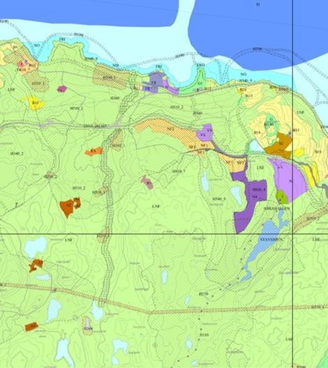 14 Kommuneplanens arealdel Kjennskap til planlagte prosjekter: NTP Kjennskap til egnede arealer: Avsluttede grustak Nedlagte