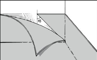 Ved montering av hylse laget av gulvbelegg, som har PUR forsterket overflate gjelder følgende: For best vedheft og tetthet i fugen må