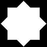 En mye brukt versjon av mønsteret i figur 4 er når forholdet mellom de to radiene er slik at to og to sider i de åtte sekskantene er parallelle.