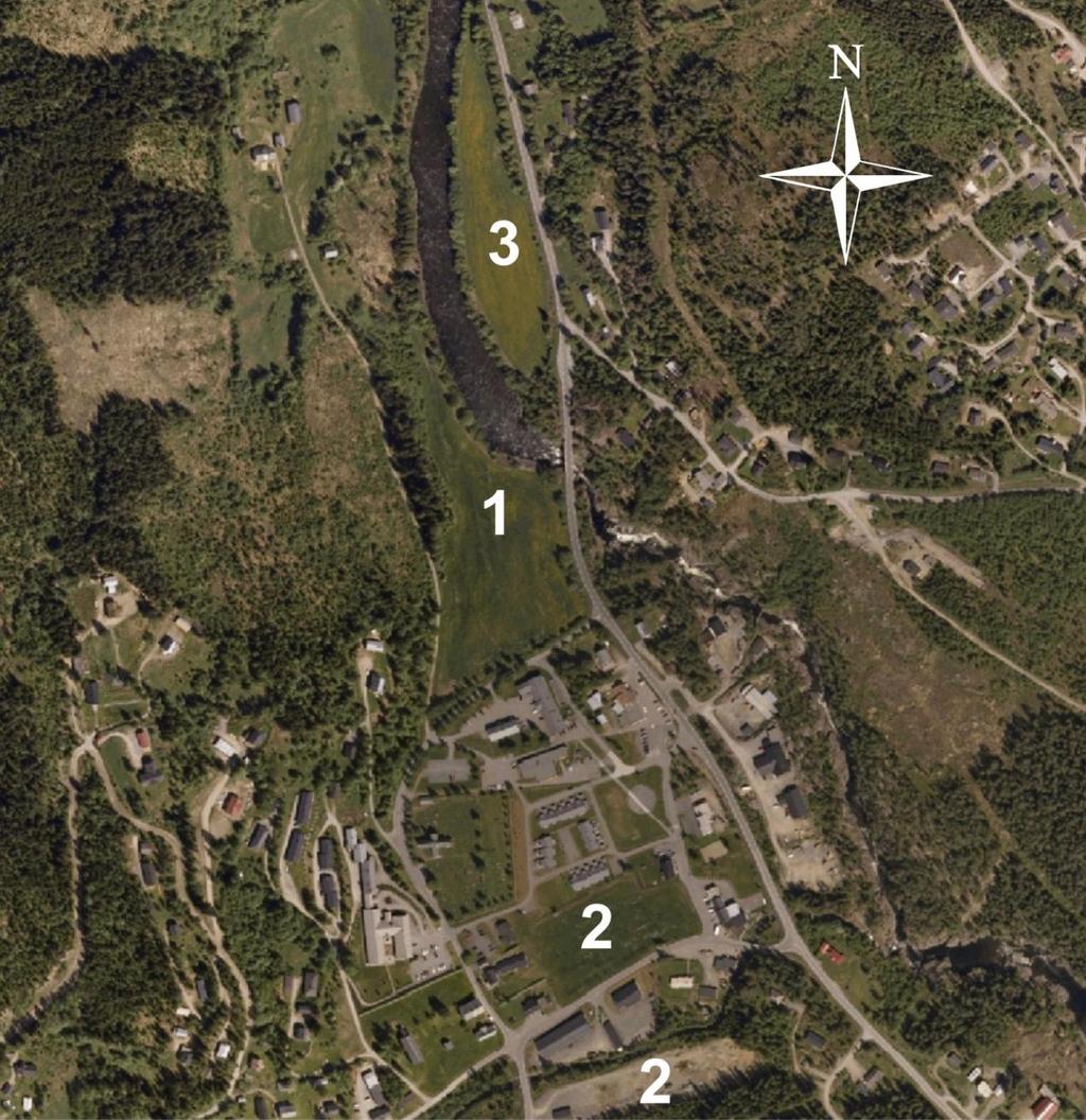 Hydrogeologiske forundersøkelser ved Bruflat 2 Løsmassene i Bruflatområdet domineres av bunnmorene og elveavsetninger langs Etna, se figur 1.