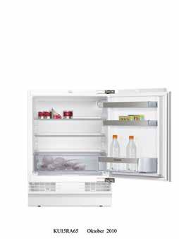 HVITEVARER 23 Integrerte Du kan velge å bygge inn ditt kjøle og fryseskap bak en kjøkkendør eller du kan velge en flott, stilren, rustfri front.