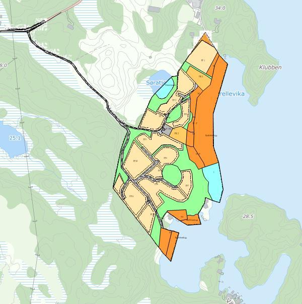 oktober 2014 og regulerer området til blant anna til fritidsbebyggelse, småbåtanlegg, naturområde og naturområde i sjø.