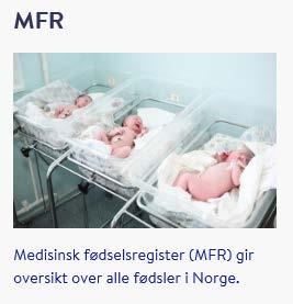 Helseregistre NPR KPR Forsvarets