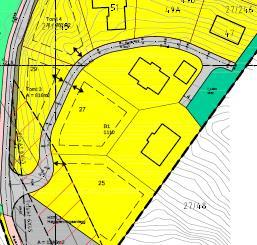 Tiltaket krev dispensasjon frå regulert byggjegrense i planen sin 6. Dispensasjon Tiltaket krev dispensasjon frå byggjegrense vist i reguleringsplanen på kartutsnitt ovanfor.