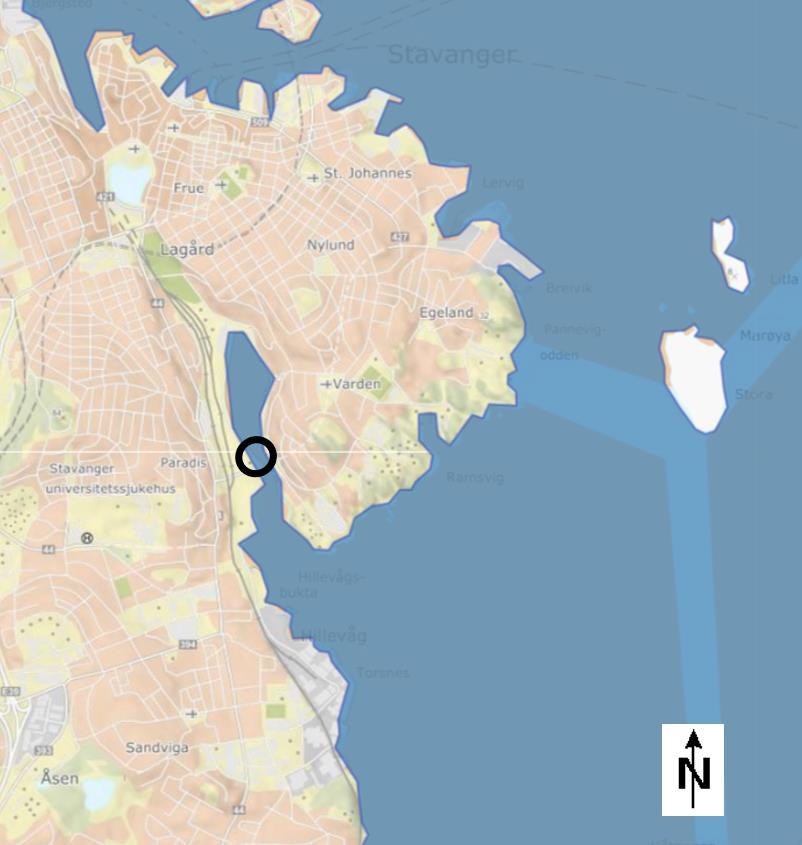 Vedlegg Søknad om arbeider i sjø «Brygge i Hillevågsvannet v/strømsbrua» Utklipp fra