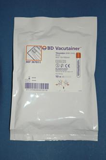 Blodtakning Vakum VACUTAINER HEMOGARD LILLA K2 5/4 ML Vacutainer prøvetakingsrør i plast(vakumrør) med EDTA antikoagulans til hematologiske analyser, 5/4 ml.