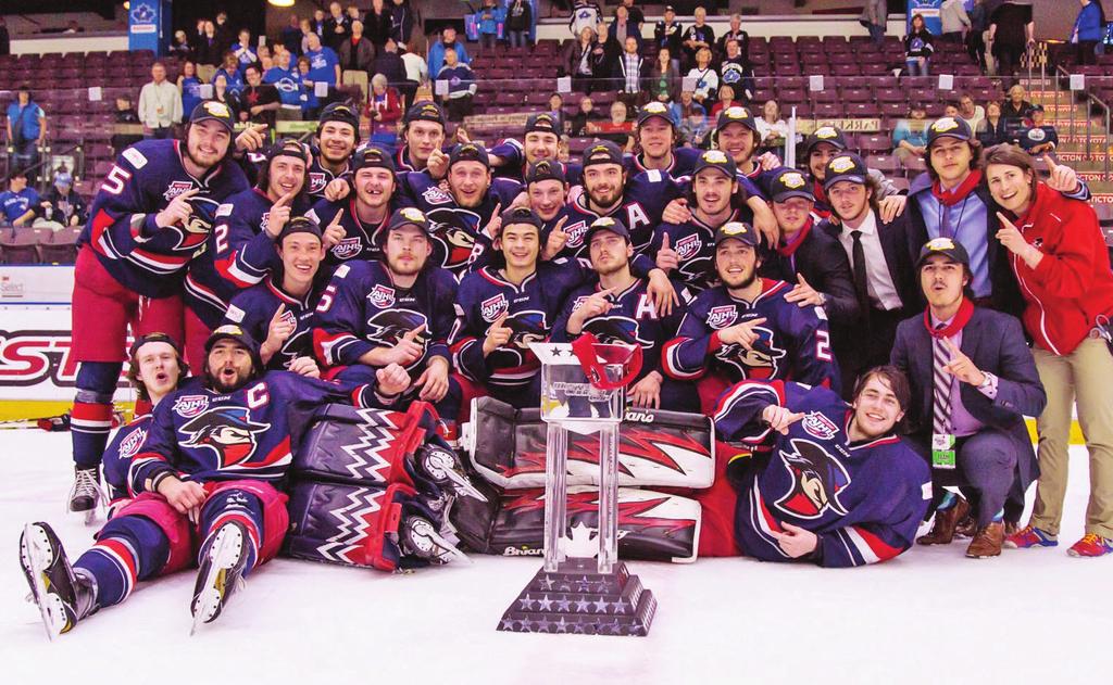 The champions of the British Columbia Hockey League, Alberta Junior Hockey League, Saskatchewan Junior Hockey League, and Manitoba Junior Hockey League now participate annually in a ﬁveteam