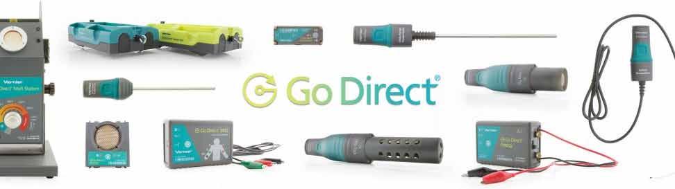 Go Direct selvstendige sensorer Vernier har til nå lansert over 40 selvstendige sensorer, som er i serien Go Direct.