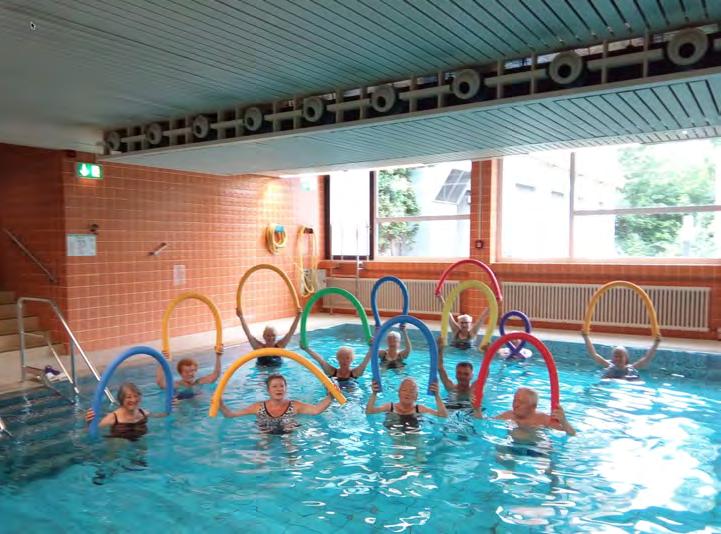 Gesundheitssport Der Seniorenfreundliche Trimmelter Sportverein und seine Angebote 1. Aqua Fitness 60 plus Aqua Fitness erfreut ein festes Stammpublikum von Frauen und Männern. Jeden Montag von 14.