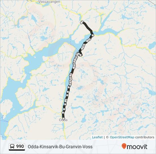 Retning: Granvin 41 stopp VIS LINJERUTETABELL 990 buss Rutetabell Granvin Rutetidtabell Mandag 20:31 Freimsanden Freimsanden, Odda Tirsdag Onsdag Lindenes Tyssedalsvegen 331, Norway Tyssedal