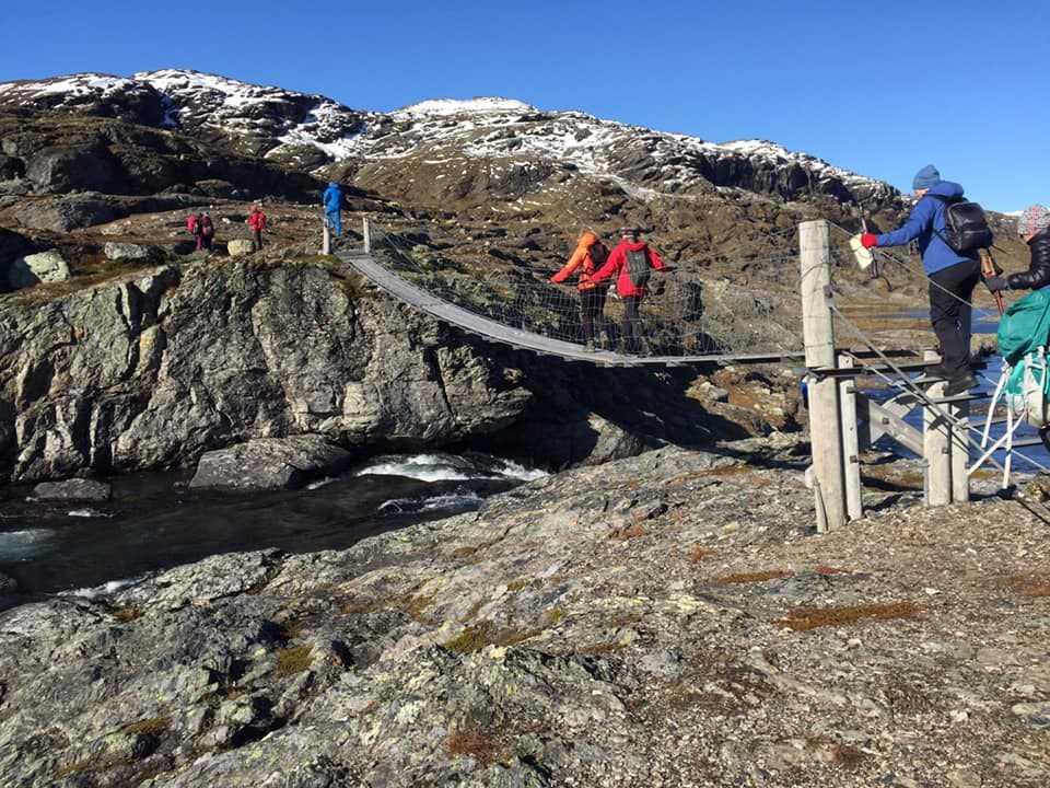 En annen gruppe, med Niels Aagaard som veiviser, gikk der hvor årets vardekurs hadde praktisert.